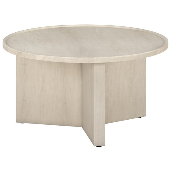 Evelyn&Zoe Scandinavian 32" Wide Alder White Coffee Table