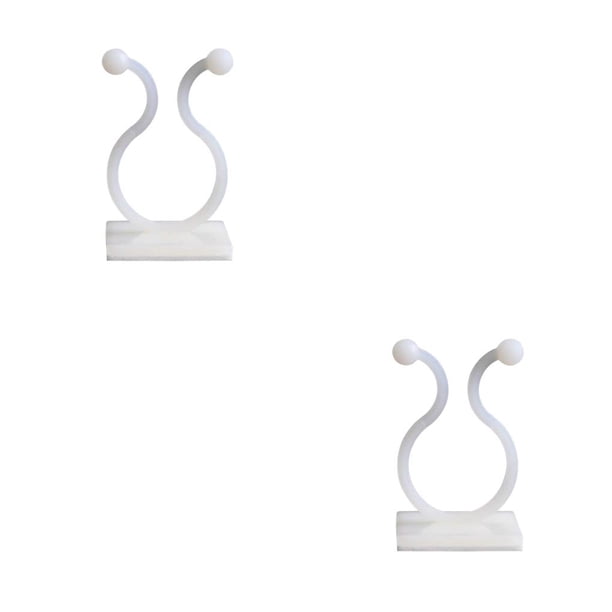 Ounissouiy Clips para plantas de 100 piezas, accesorio autoadhesivo para tallo de flores, soporte de hebilla, guía de entrenamiento, soporte de Type1 NO1
