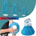 thumbnail image 5 of Ueasy Face Elbow Knee Ice Pack for Injuries, Refillable Ice Bag for Pain Relief Cold Compress Therapy for Swelling Bruises Surgery Wisdom Teeth Breastfeeding Headaches 3-Pack 6" 9" 11" - Cyan, 5 of 5