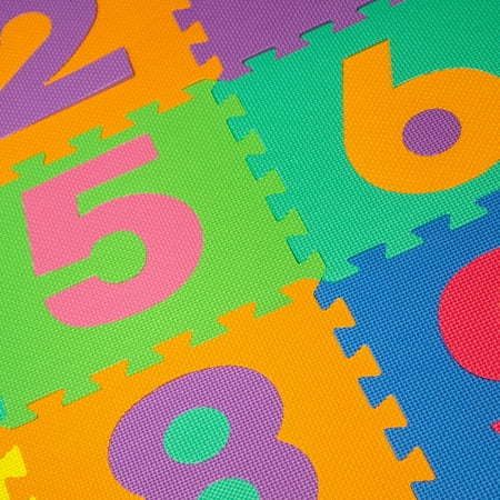 10 Piece Foam Floor Number Puzzle Mat For Kids Multi Color