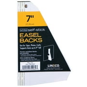 Lineco/University Products Self-Stick Easel-Backs, White, 5/Pkg., 7"