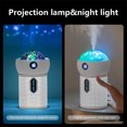 thumbnail image 5 of Christmas Clearance! QLEICOM Projection Humidifiers for Bedroom, 630ml Small Cool Mist Humidifiers with Projection Lamp, LED Light, Humidifiers for Home Office Bedroom Nursery Indoor Gifts (White), 5 of 6