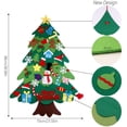 thumbnail image 3 of Árbol de Navidad de fieltro, juego de Navidad para árbol de Navidad, réplica colgante para regalo de Navidad para niños Adepaton LL-1129, 3 of 7