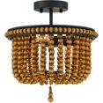 thumbnail image 6 of Vanity Art 2 Light 12.6 Inches Unique Statement Bowl Flush Mount Lighting | Modern Hanging Ceiling Lights Fixtures for Kitchen Dining Room Living Room Bed Room Kitchen SYB2002RB-DK, 6 of 9
