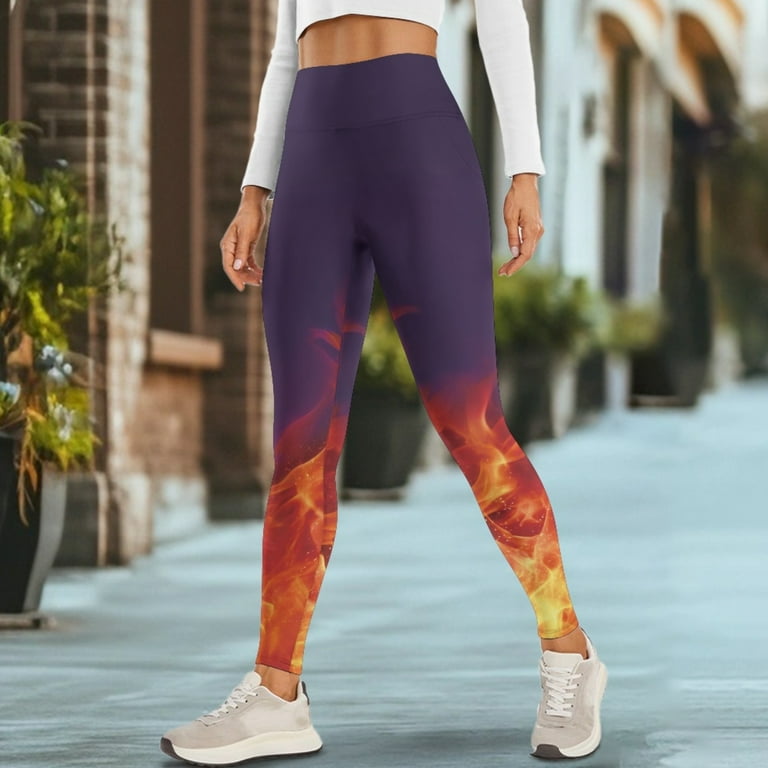 COEQINE Women Breathable Yoga Leggings with Pockets Tummy Control