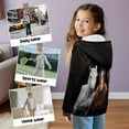 thumbnail image 6 of Uorisanigo Zip Up Hoodie Sweatshirt Western Horse Kids Long Sleeve Hoodies Fluffy Jacket Leisure Hooded Coat Hooded Jacket with Pockets Casual Fall Winter Clothes, 6 of 8