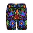 thumbnail image 4 of Easygdp Colorful Floral Men's Short Pajama Pants, Sleep Shorts, Household Pants, Casual Pants with Pockets - Small, 4 of 9
