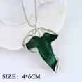 thumbnail image 3 of Broche esmaltado de hoja verde para mujeres y hombres, traje, joyería para disfraz, regalo, colgante, collar de regalo Rojo Verde, 3 of 4