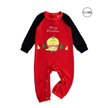 

Freestyle Nok Family Pajamas Set Animal Christmas Parent-Child Clothing Printing Elastic Leisure Wear Baby 12-18Momths