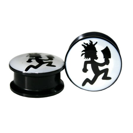 

Insane Clown Posse Hatchet Men Screw Fit Stash Box Acrylic Gauges/Plugs 2 Piece (1 Pair) (B/91) (00G (10MM))