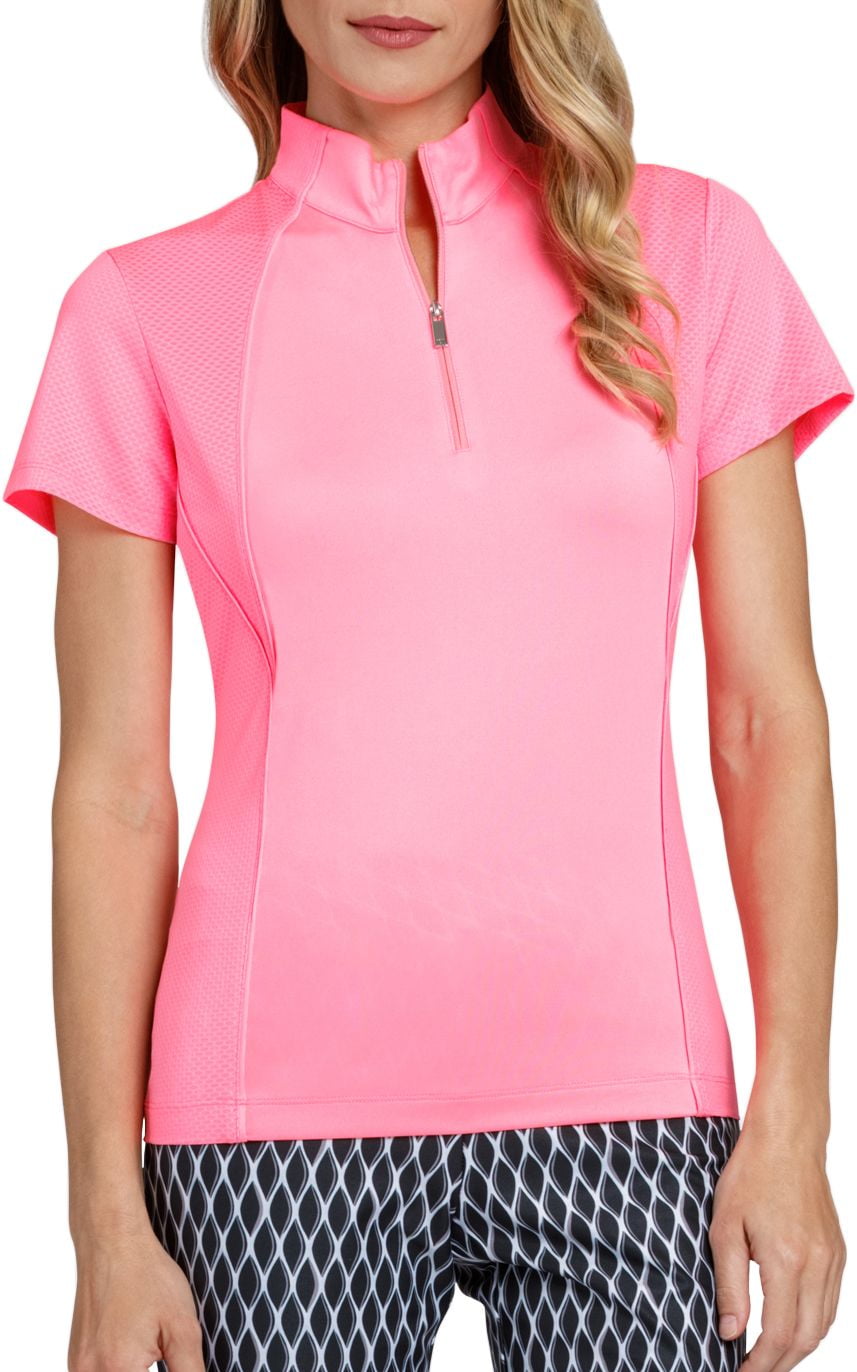 women's mock neck golf shirt