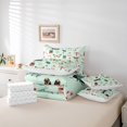 thumbnail image 5 of Homewish Teens Insect Lover Bedding Comforter Set 7pcs, Cute Moth Dragonfly Ladybug King Bedding Sets, Rustic Flower Floral Reversible Bed Sheets, Lightweight Room Decor, 5 of 7