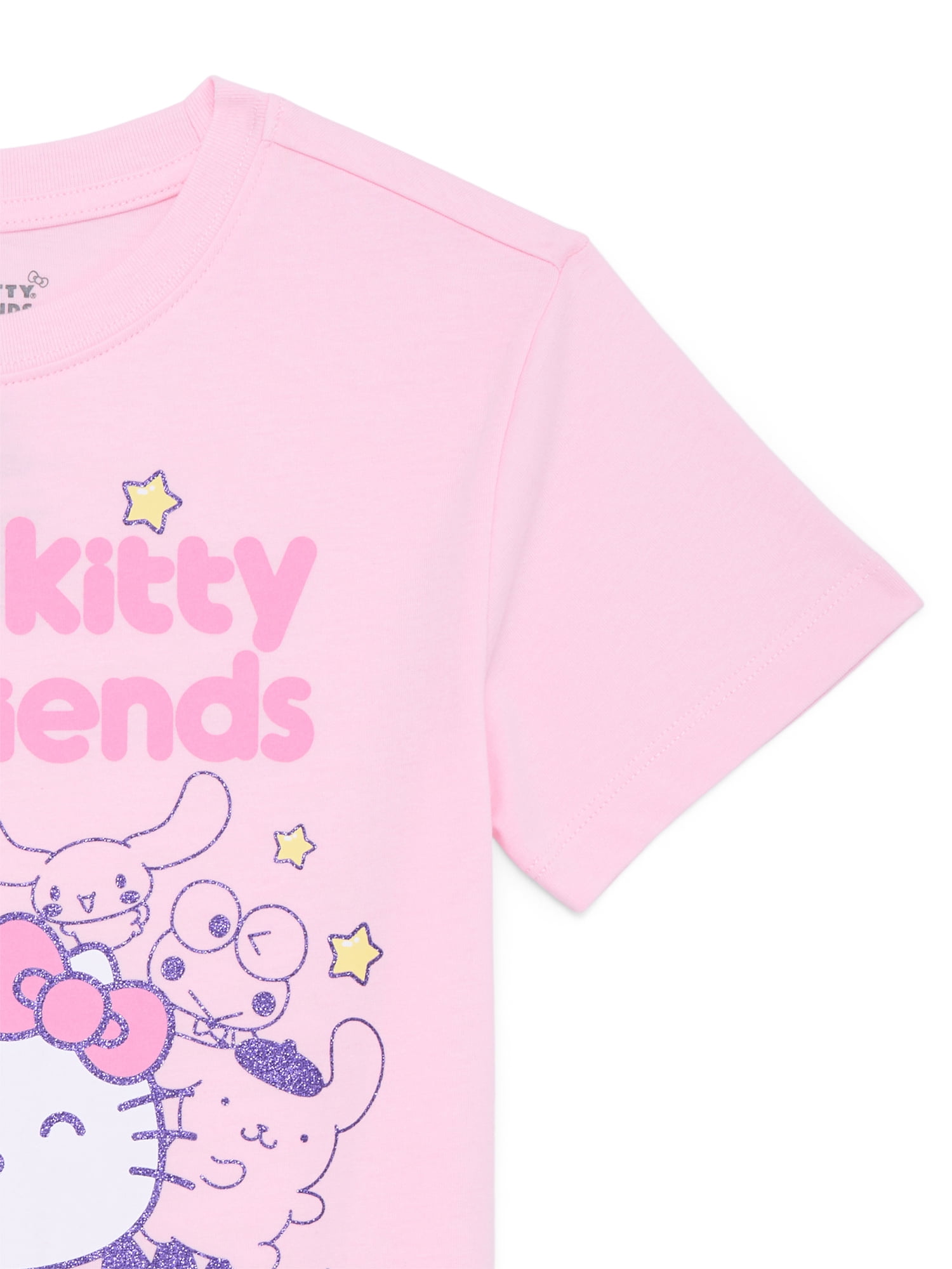 Hello Kitty and Friends Girls Short Sleeve Graphic T-Shirt, Sizes 4-16