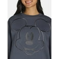 thumbnail image 4 of Mickey Mouse Women’s Embroidered Graphic Sweatshirt, Sizes XXS-XXL, 4 of 6