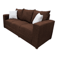 thumbnail image 3 of Sofa El Bazar Store Miami Lino Chocolate 3 plazas, Modular, Moderno, Sala, 3 of 4