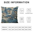 thumbnail image 5 of Nawypu  Throw Pillow Cover  Asian Blue White China Willow Lace Oriental Chinese Toille Home Decor Pillowcase Lumbar Pillow Case Cushion Cover for Sofa Couch Bed, 5 of 5
