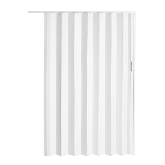 PVC Accordion Door Accordion Sliding Door 60X80 Inches with Installation Hardware Handle Lock for Bedroom Living Room Wardrobe