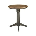 thumbnail image 5 of 30" Round Top Solid Wood Pedestal Table in Hickory/Washed Coal - Counter Height, 5 of 9