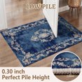 thumbnail image 2 of 2x3 Entryway Rug Bathroom Rugs for Front Door Bedroom Kitchen, Washable Vintage Print Carpet, Floor Mat with Non Slip Backing, 2 of 8