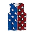 thumbnail image 4 of NSLGXD Plus Size 4th of July Tank Tops Women Stars Print Patriotic Holiday Shirts Summer Casual Crew Neck Sleeveless Top S-5XL, 4 of 6