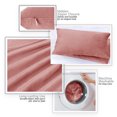 thumbnail image 4 of Nestl Velvet Throw Pillow Covers Solid Rectangle Soft Decorative Pillow Cover for Sofa, 12" x 20", Misty Rose, Pack of 2, 4 of 8