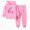 Light Pink, variant on Zuwimk 2 Pcs Boys Girls Clothes Sweatsuit Set Color Blocked Hoodie Top and Jogger Pants for Kids Fall Winter Spring Outfits(Hot Pink,2-3 Years)
