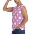 thumbnail image 2 of Disketp Purple And White Polka Dot Sleeveless Tshirts for Men, Muscle Shirts for Men Dry Fit Tank Top-Medium, 2 of 5