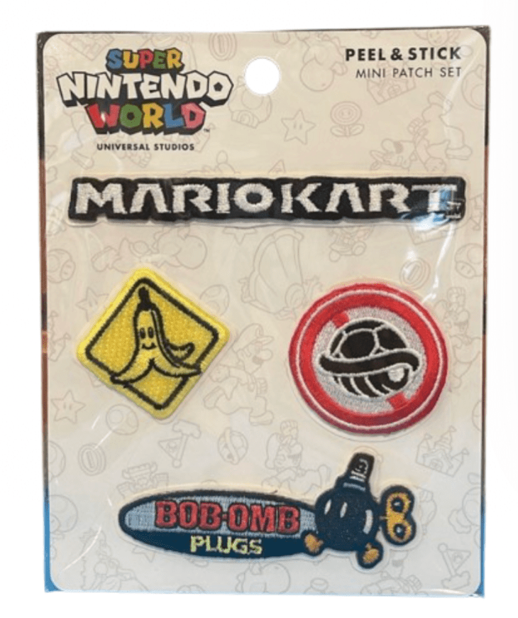 Universal Studios SUPER NINTENDO WORLD Mario Kart Mini Patch Set New With Tag