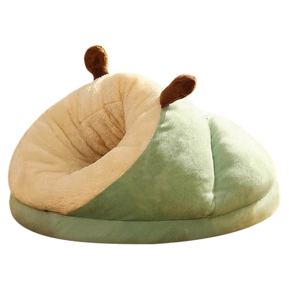 Barhoo Warm Small Dog Kennel Bed Breathable Dog House Slippers Shaped Foldable Washable Pet Bed Comfortable Nest for Small Dogs Puppies Cats Soft Cushion Sleeping Bag Indoor Pet House Pet Bed *1