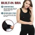 thumbnail image 2 of Women's Cami Shaper with Built in Bra Seamless Tummy Control Camisole Tank Top Underskirts Shapewear Body Shaper, 2 of 7