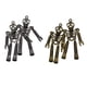thumbnail image 5 of 2 Piezas Punk Cráneo Robot Colgantes para Collar Llavero Que Hace Bronce, 5 of 8