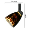 thumbnail image 5 of Hand Blown Glass Shade Track Light Head with Metal Frame, Gold and Bronze- Saltoro Sherpi, 5 of 5