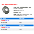 thumbnail image 2 of Brake Rotor - Compatible with 1986 Porsche 944 Turbo, 2 of 2