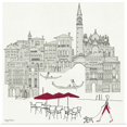thumbnail image 1 of Great BIG Canvas | Rolled Avery Tillmon Poster Print entitled World Cafel IV - Venice Red, 1 of 4
