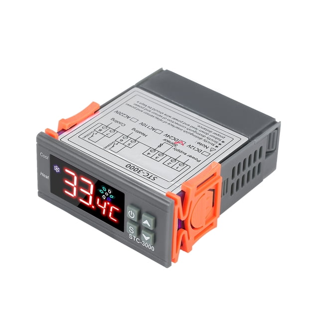 Amdohai STC-3000 Microcomputer Temperature Controller 24V Digital Thermoregulator With NTC Probe Cool Heat Sensor