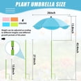 thumbnail image 2 of Sombrillas para plantas Axcoix de 66 cm de diámetro, 110 cm de altura, ajustables, 2 of 7