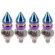 thumbnail image 1 of Tornillos de matrícula universales para motocicleta M6 de Unique Bargains, cubiertas de 45 mm, kit de tornos de matrícula antirrobo de aleación de aluminio multicolor, 4 piezas, 1 of 6