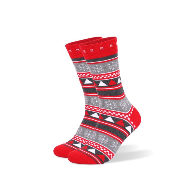 Mialoley Bas de Noël Hauteur Genou, Chaussettes Mi-Mollet Unisexes Automne