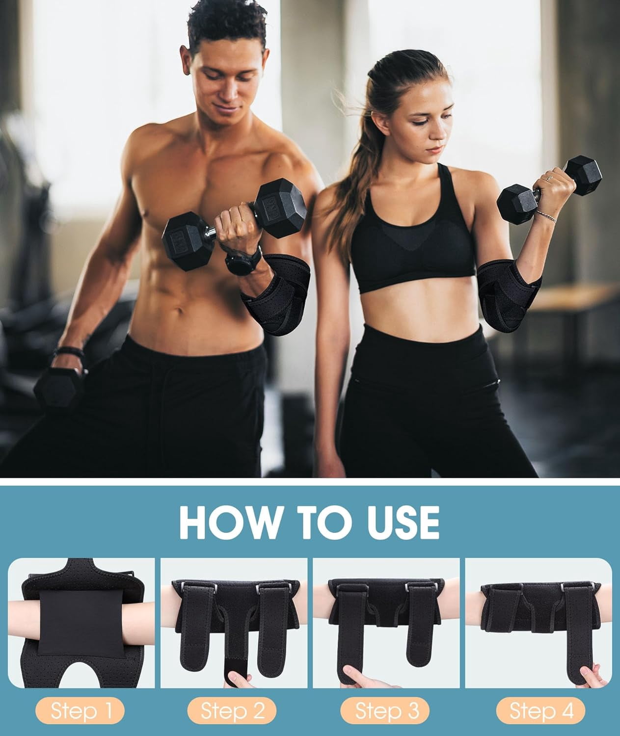 Elbow Brace,Comfortable Night Elbow Sleep Support,Elbow Splint, Adjustable Stabilizer Splints, Cubital Tunnel Syndrome,Tendonitis,Ulnar Nerve,Tennis,Fits for Men and Women(Fits Most)
