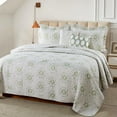 thumbnail image 4 of Home Soft Things 5 Piece Printed Quilts Bedspread Set - Bloom Medallion - King (102"x90"), 4 of 13
