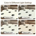 thumbnail image 7 of ODIKA Scattered Kitten Footprints Whimsical Border Tracks Round Print Refined for Small Living Room, Playroom, Bedroom, Easy Care Kids Safe, 7 of 7