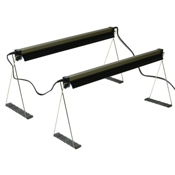 Ferry Morse Indoor Grow Light Fixture with T5 Bulb, Compact Size 24 x 11in., Easy to use and Setup, for Seed Starting, Growing seedlings & cuttings Indoors Plus Connector Cord, 2 Pack