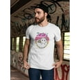 thumbnail image 2 of Ramen Neko Bowl Faded Art T-Shirt Men -Smartprints Designs, Male Medium, 2 of 4