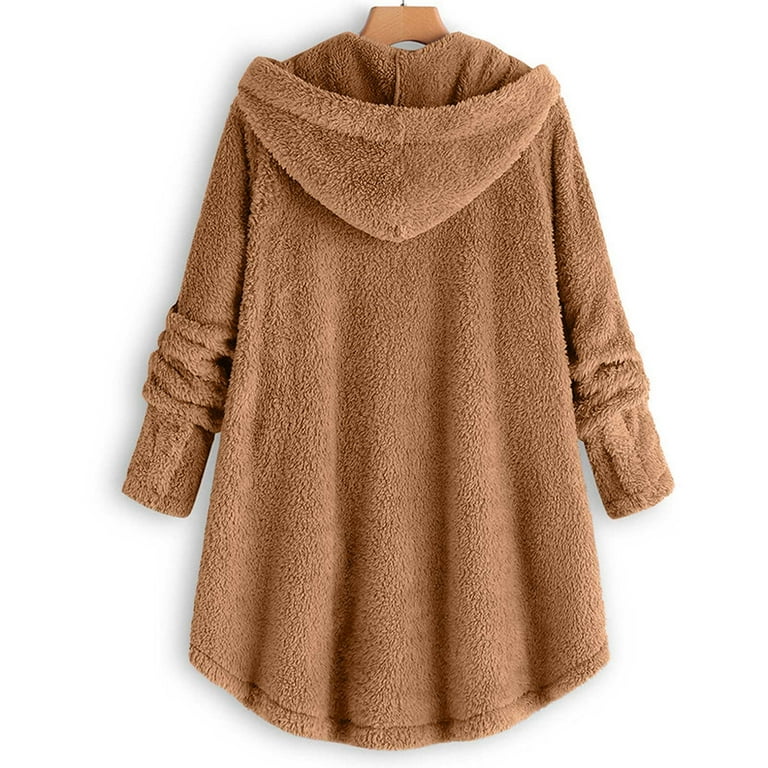 Fuzzy teddy sherpa hoodie deals