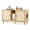 Natural, variant on Gymax 43'' Cat Litter Box Enclosure for 2 Cats w/ Double Rooms 2 Sisal Scratching Mats Natural