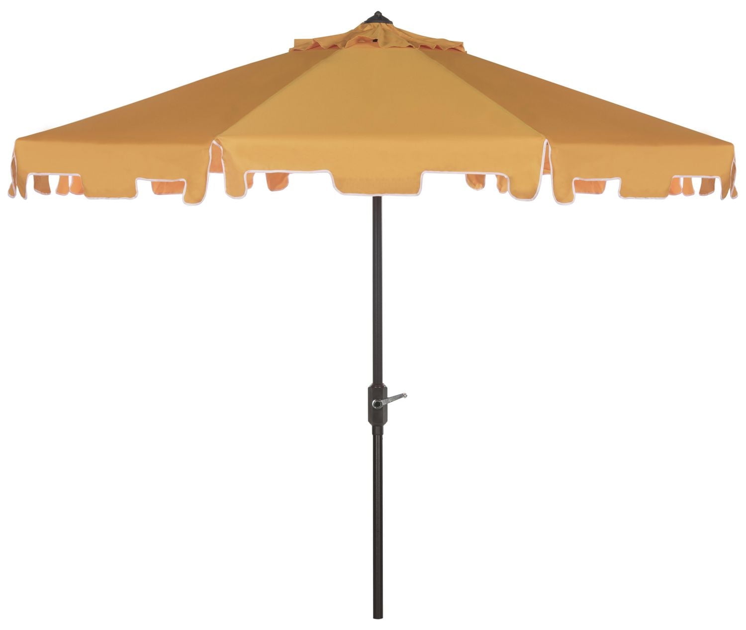 Safavieh Outdoor Collection Zimmerman Crank Market Umbrella with Flap