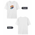 thumbnail image 6 of T Shirts for Women Short Sleeve Cotton Crewneck T-Shirt, Rainbow Embroidery Tee Tops Casual Basic T-Shirts, XS-5XL White XS, 6 of 7