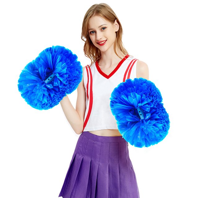 Fleurs de Cheerleading pour Activités Sportives Performance - Accessoires Floraux Légers et Colorés avec Poignée Sécurisée pour Prévention des Accrocs 2 Pcs