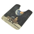 thumbnail image 7 of Yayeee Bath Rug for Bathroom Floor Non Slip Contour Fluffy Soft Absorbent Mat, 20"x24", Sitting on The Moon, 7 of 7