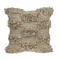 thumbnail image 1 of Parkland Collection PILH21102P Bria Bohemian Beige Pillow Cover with Poly Insert, 1 of 1